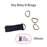 Itty Bitty D-Rings - Set of 10