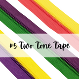 Two Tone Zipper Tape