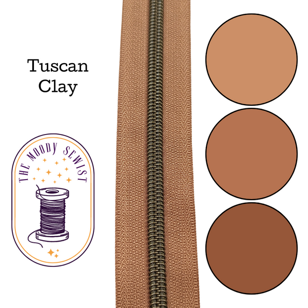 Tuscan Clay Zipper Tape