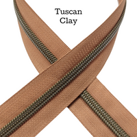 Tuscan Clay Zipper Tape