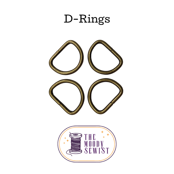 1" D-Rings - Set of 4