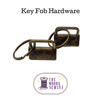 1" Key Fob Hardware 3 pack