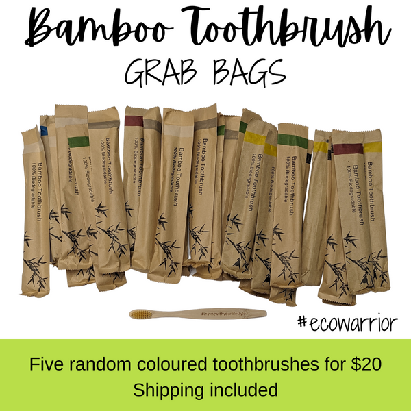 Bamboo Toothbrush Grab Bag - 5 Pack